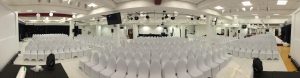 conference layout for 850 delegates