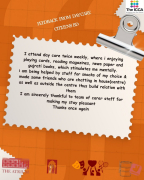 Orange and White Modern Customer Testimonial Reviews Instagram Post - 1