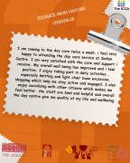 Orange and White Modern Customer Testimonial Reviews Instagram Post - 4